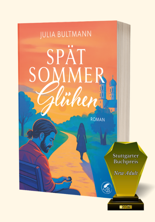  Cover von "Spätsommerglühen" – bewegender Roman Mut, Zivilcourage und die Liebe in all ihren Facetten.